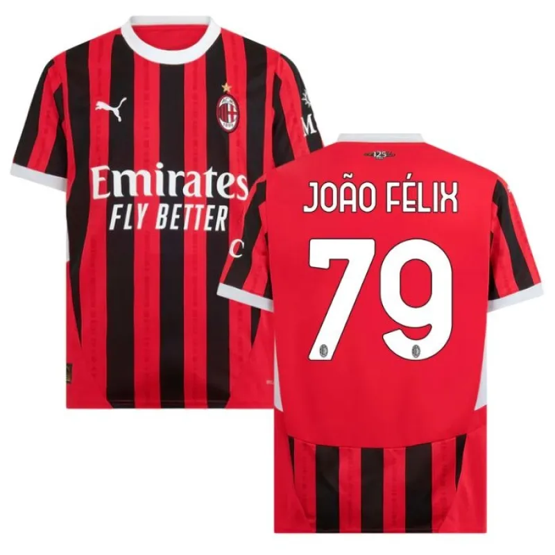 João Félix's AC Milan 2024/25 Home Jersey - Red