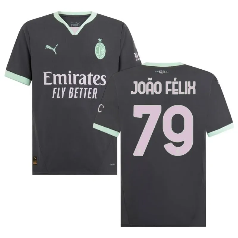 Joao Felix's 2024/25 Third Jersey - Charcoal Gray