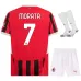 Morata's AC Milan 2024/25 Home Kids Jersey Set - White