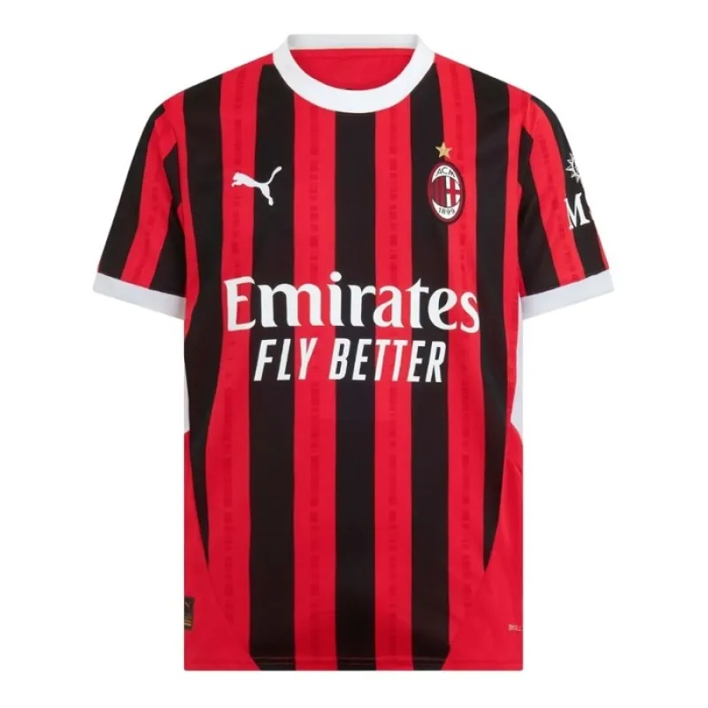Rafael Leao's AC Milan 2024/25 Home Kids Jersey Set - White
