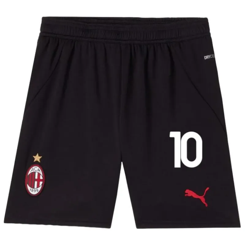 Rafael Leaos AC Milan 2024/25 Heim-Kinder-Jersey-Set - Schwarz