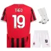 Theos AC Milan 2024/25 Heim-Kinder-Jersey-Set - Weiß