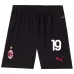 Il set di maglia per bambini della casa di AC Milan 2024/25 di Theo - Nero