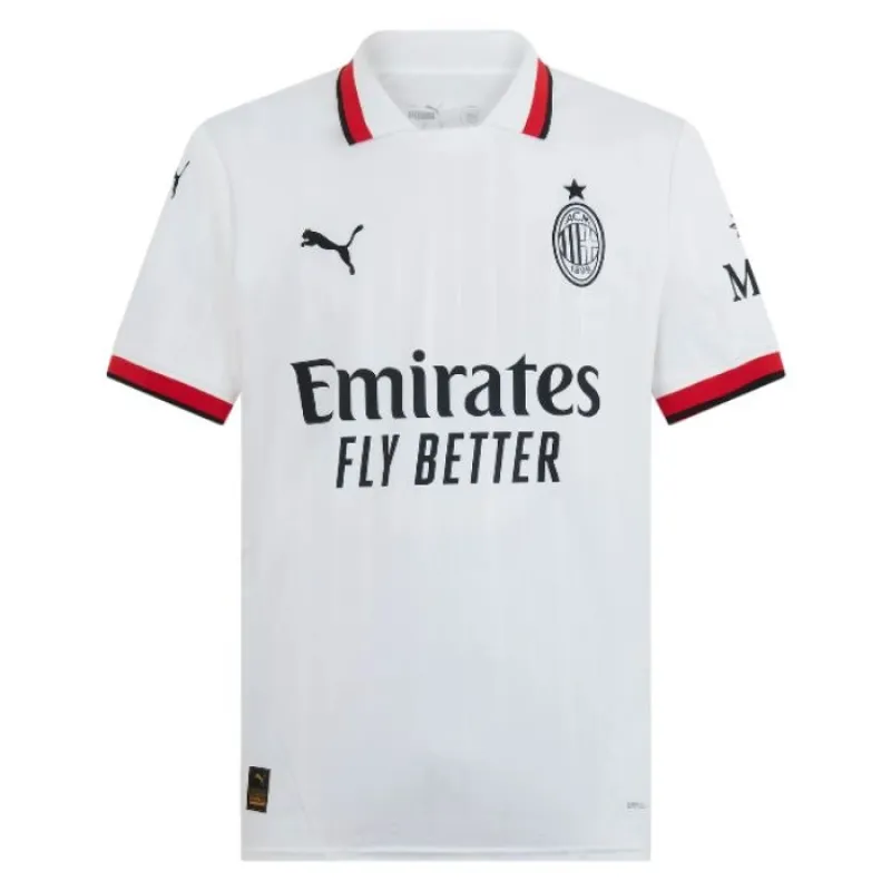 L'ensemble du maillot pour enfants de l'extérieur de l'AC Milan 2024/25 de Rafael Leao - Blanc