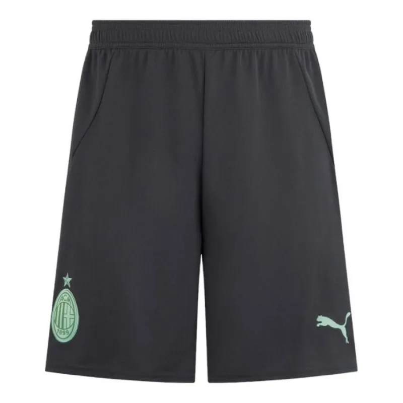 Rafael Leao's AC Milan 2024/25 Third Kids' Jersey Set - Charcoal Gray