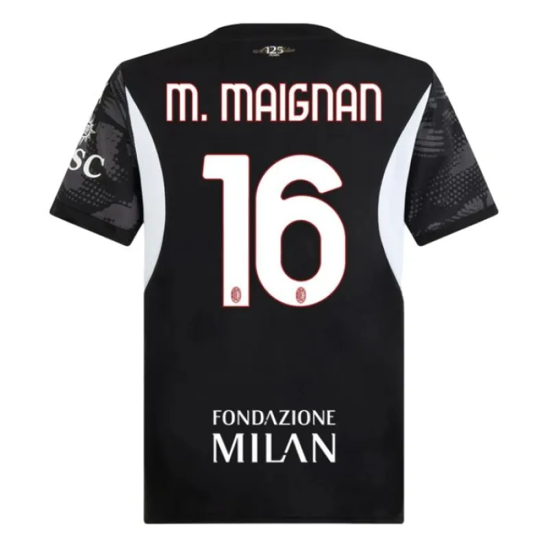 M. Maignan's AC Milan 2024/25 Home Goalkeeper Jersey - Black
