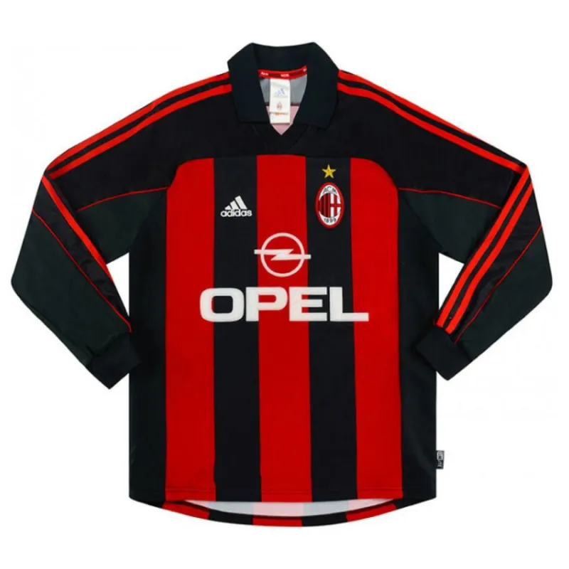 Filippo Inzaghi AC Milan 2000/02 Retro Home Jersey - Red