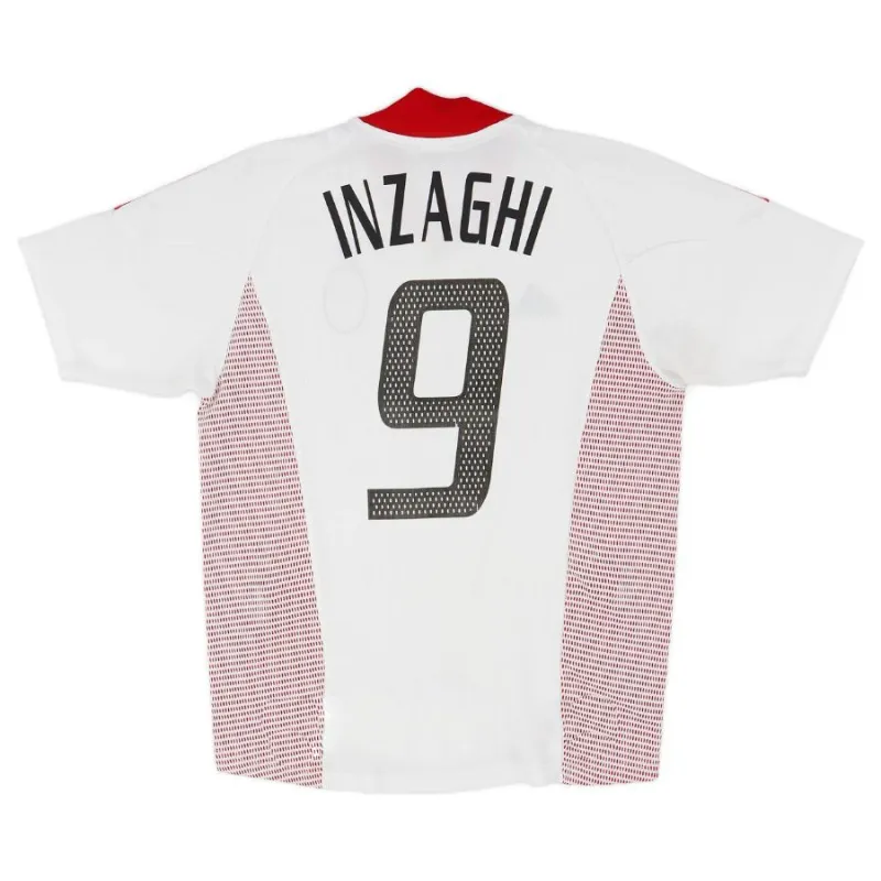 Filippo Inzaghi AC Milan 2002/03 Retro Away Jersey - White