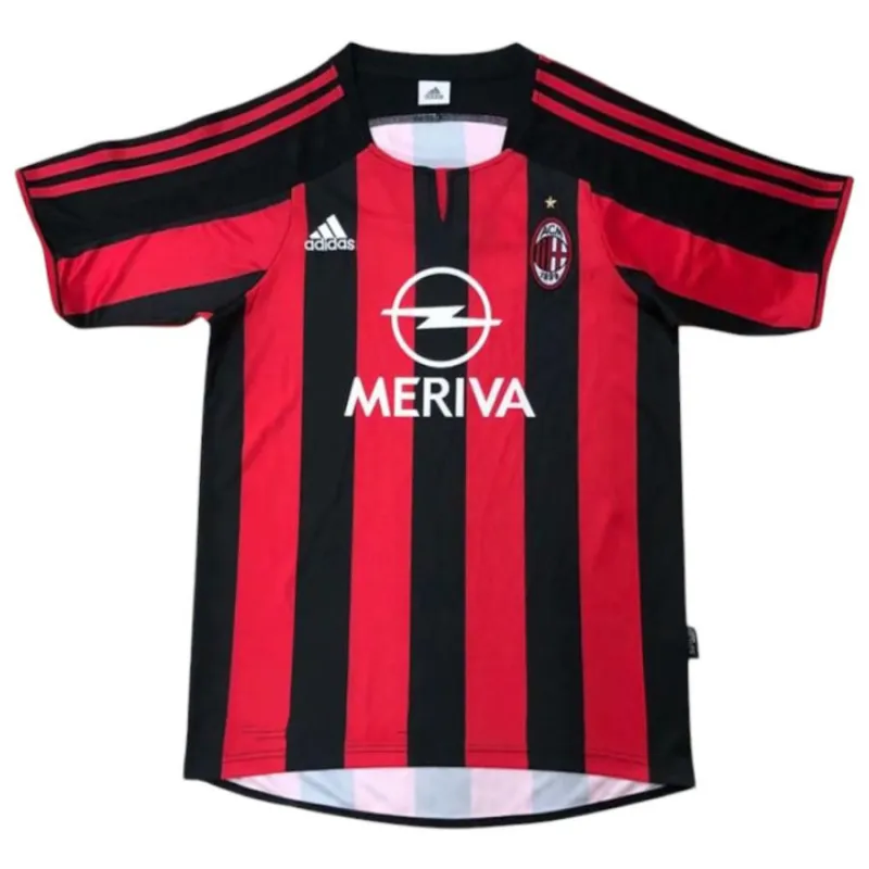 Filippo Inzaghi AC Milan 2003/04 Retro Home Jersey - Red