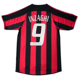 Filippo Inzaghi AC Milan 2003/04 Retro Home Jersey - Red