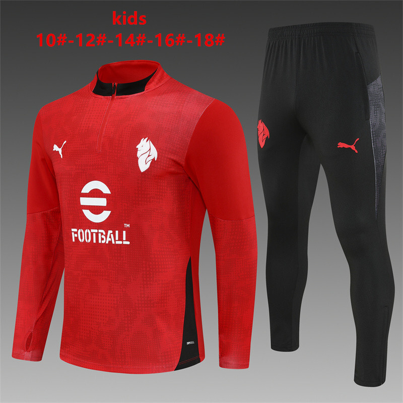 AC Milan 2025/26 Ensemble Sport Enfant Rouge