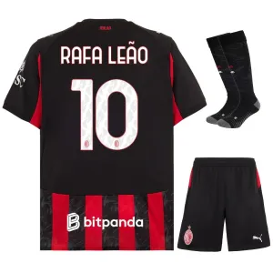 AC Milan RAFA·LEAO Kit infantile 2025/26 Maglia casa - Rosso