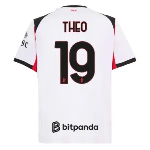 Maglia in trasferta di Theo dell'AC Milan 2025/26 - Bianco
