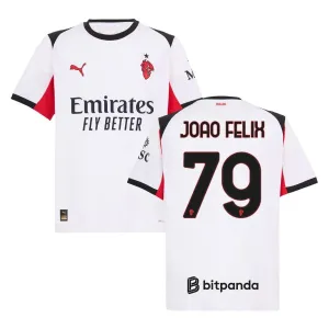 Maglia in trasferta di João Félix dell'AC Milan 2025/26 - Bianco