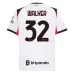 Set di maglia bambini in trasferta di Walker dell'AC Milan 2025/26 - Bianco