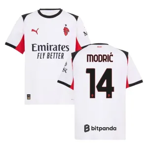 Maglia in trasferta di MODRIC dell'AC Milan 2025/26 - Bianco