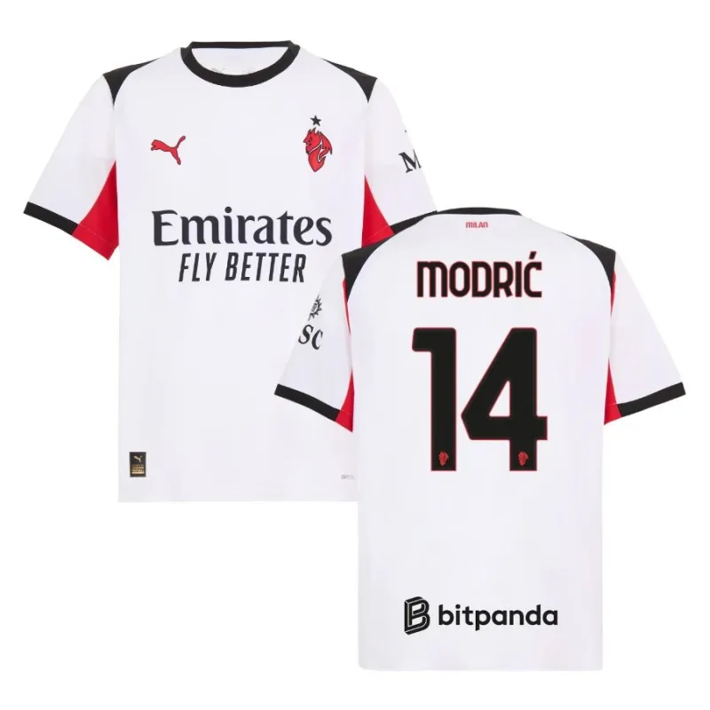 AC Milan MODRIC 2025/26 Auswärtstrikot - Weiß