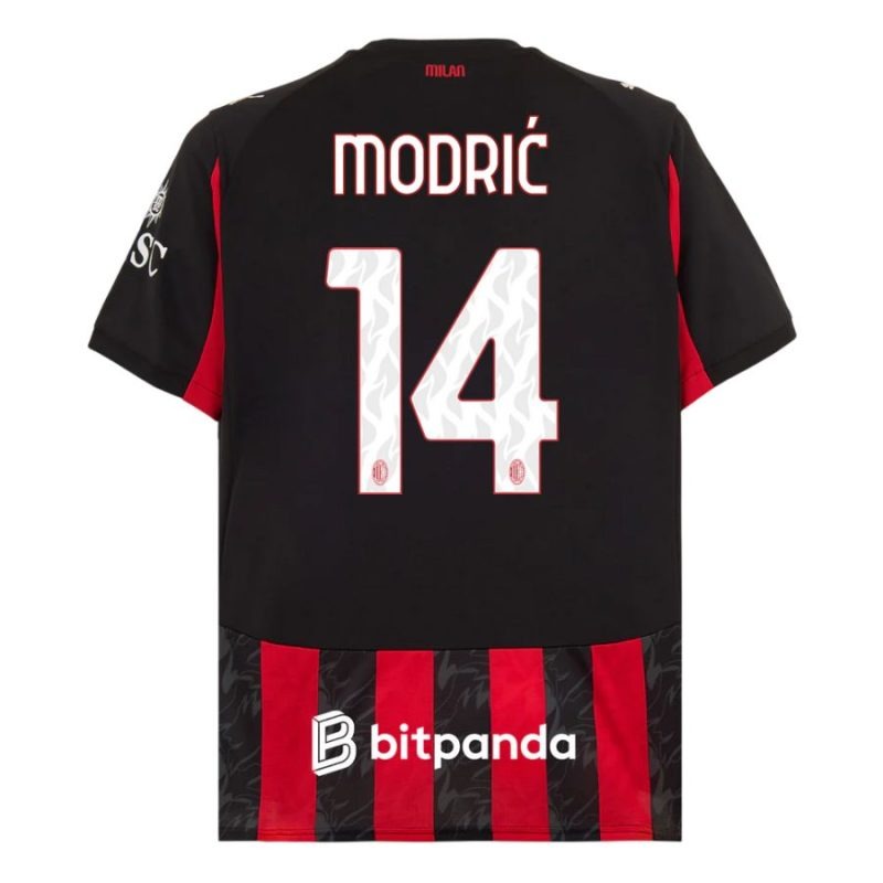 AC Milan MODRIC Kids' Kit 2025/26 Home Jersey - Red