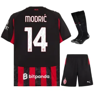 AC Milan MODRIC Kit infantile 2025/26 Maglia casa - Rosso