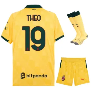 Set di maglia terza bambini di THEO dell’AC Milan 2025/26 - Giallo