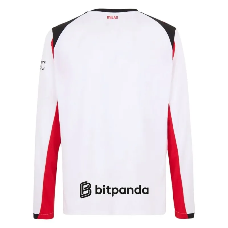 AC Mailand 2025/26 Auswärts-Langarmtrikot - Rot