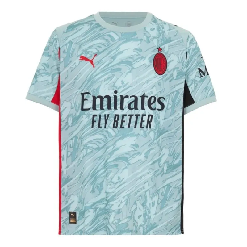 AC Milan 2025/26 Maglia da Portiere Home Bambino + Pantaloncini - Blu