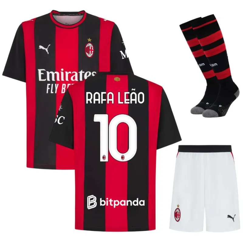 Conjunto Infantil AC Milan Local 2026/27 RAFAEL LEAO