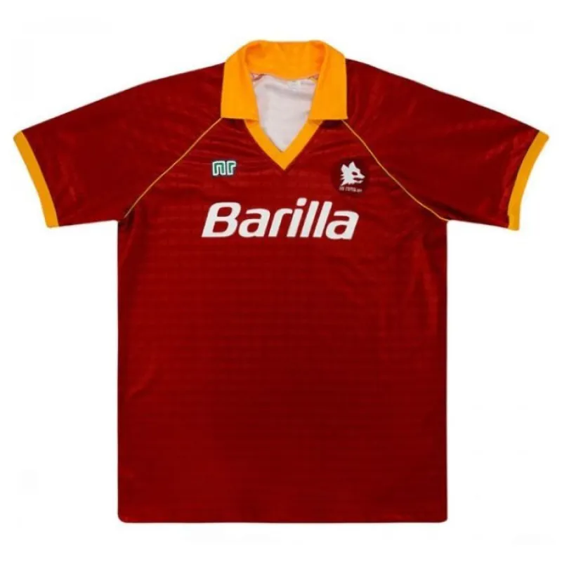 AS Roma 1990/91 Retro Home Jersey - Red