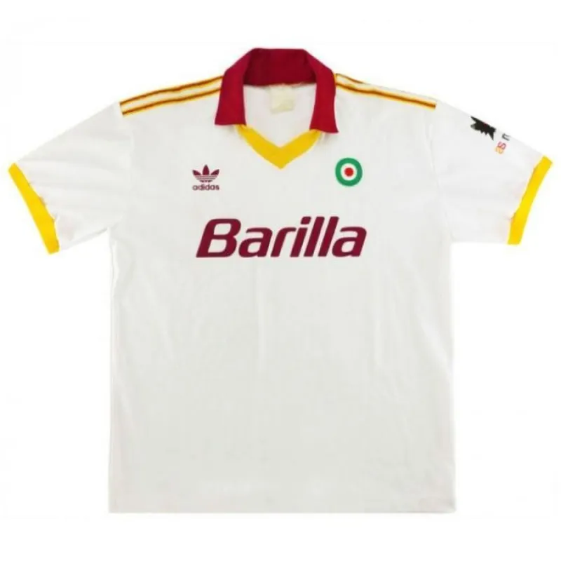 Maillot Extérieur Rétro AS Roma 1991/92 - Blanc