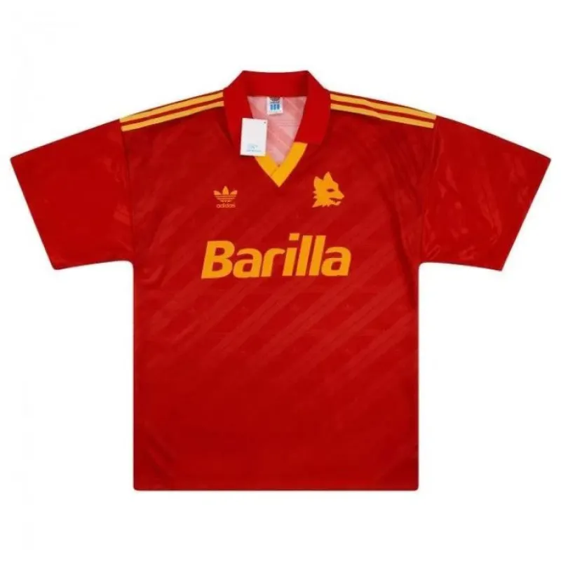 AS Rom 1992-94 Retro Heimtrikot - Rot
