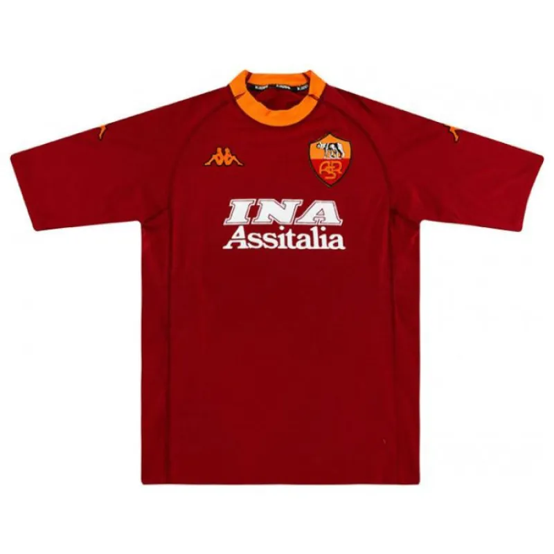 AS Roma BATISTUTA 2000/01 Retro Home Jersey - Red