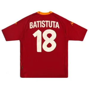 AS Roma BATISTUTA 2000/01 Retro Home Jersey - Red
