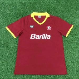 AS Roma 1989/90 Home Retro Jersey - Red