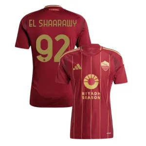 El Shaarawy, maglia di casa dell'AS Roma 2024/25 - Rosso vino