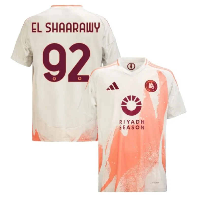 El Shaarawy, maglia di trasferta dell'AS Roma 2024/25 - Bianca