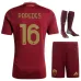 Paredes AS Roma 2024/25 Home Kids Jersey Set - Wine Red
