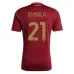 Dybala, ensemble de maillots pour enfants du domicile de l'AS Roma 2024/25 - Rouge vin