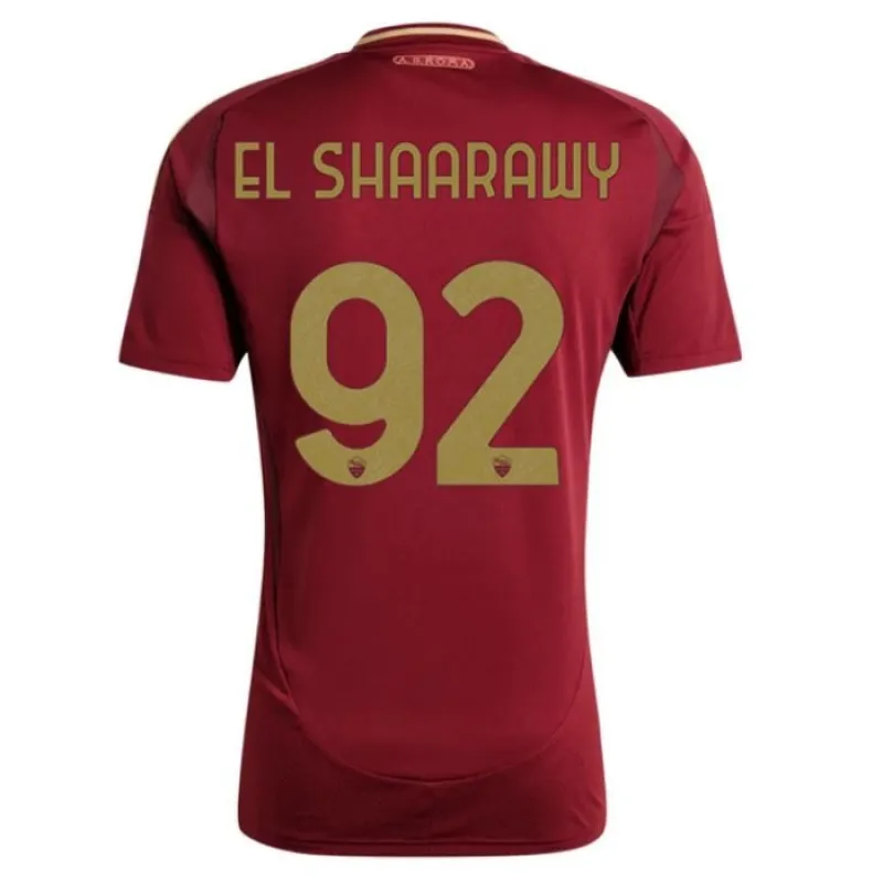 El Shaarawy, insieme di maglie per bambini di casa dell'AS Roma 2024/25 - Rosso vino