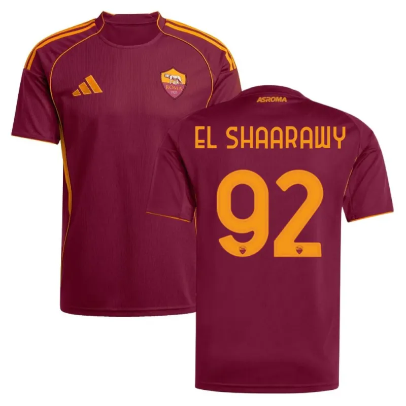 AS Roma EL SHAARAWY 2025/26 Heimtrikot - Burgunderrot