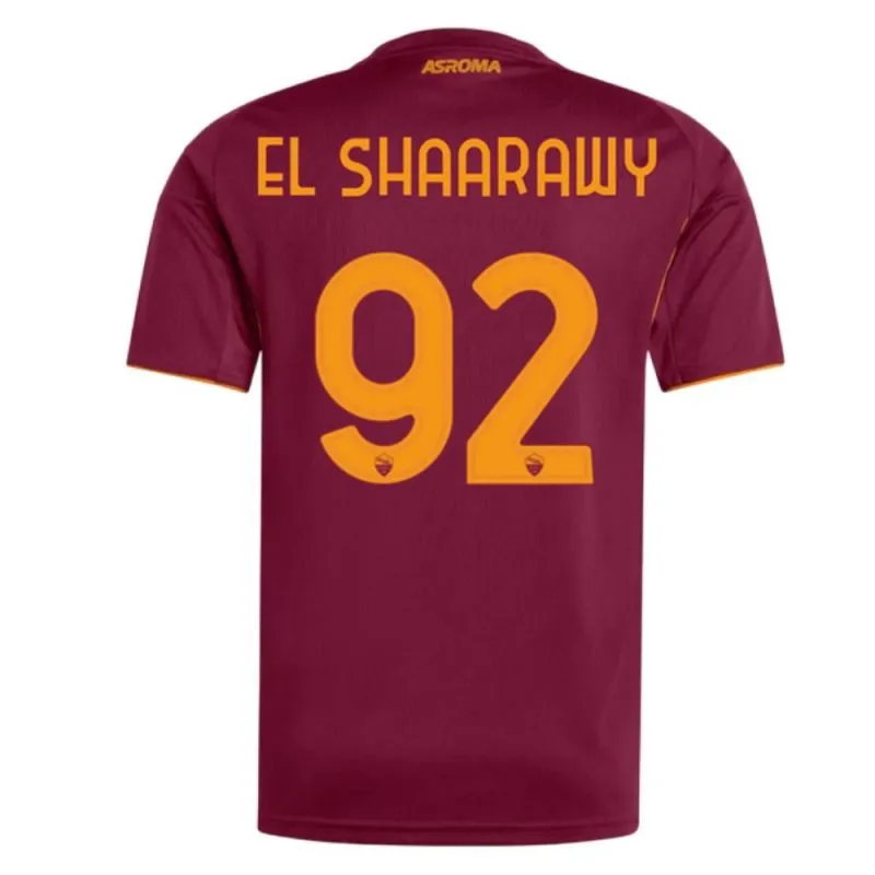 AS Roma EL SHAARAWY 2025/26 Home Kids' Jersey Set - Burgundy