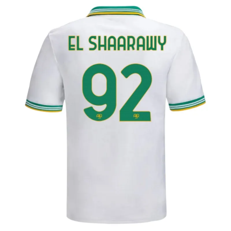 AS Roma EL SHAARAWY 2025/26 Troisième ensemble de maillot pour enfants - Blanc