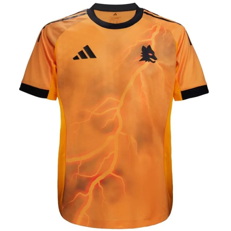 AS Roma Conjunto Camiseta de Visitante Infantil 2025/26 - Naranja