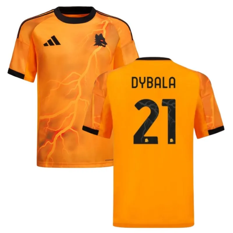 AS Roma DYBALA Maglia Trasferta 2025/26 - Arancione
