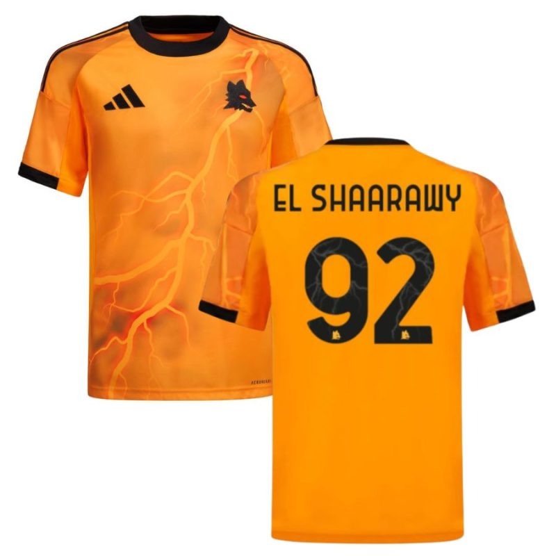 AS Rome EL SHAARAWY Maillot Extérieur 2025/26 - Orange