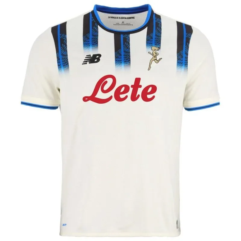 Atalanta BC 2025/26 Away Kids Kit Jersey - White