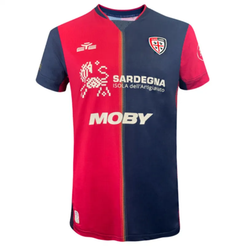 Maglia di casa di Cagliari 2024/25 - Rosso/Azzurro