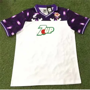 Maillot retro d'extérieur de Fiorentina 1992/93 - Blanc