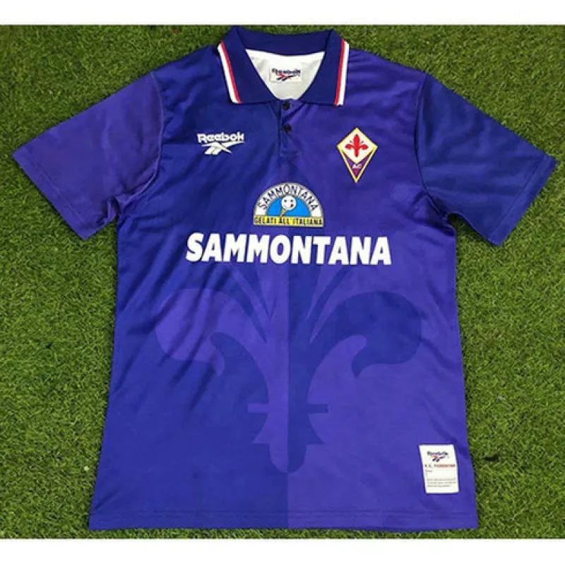 Fiorentina 1995/96 Heimtrikot Retro - Blau