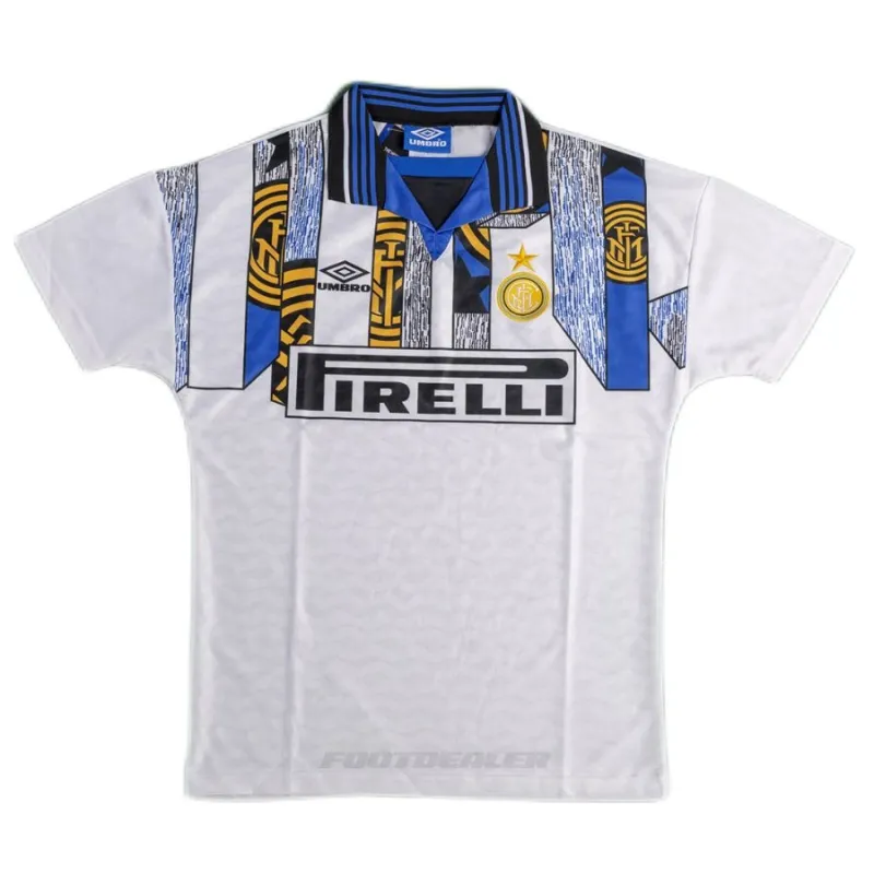 Inter Milano 1995/96 Maglia da trasferta retrò - Bianca