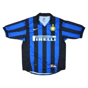Inter Milan 1998/99 Retro Home Jersey - Blue/Black